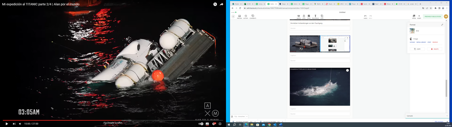 Videoaufnahmen zeigen eine gescheiterte 