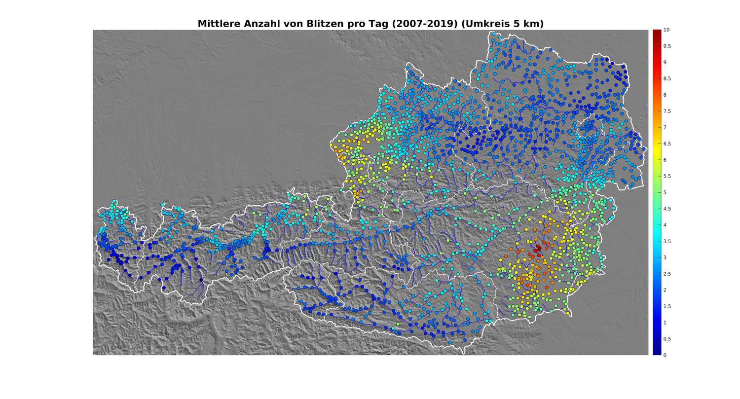 Wie die UBIMET-Grafik zeigt: Vor allem Regionen wie die Südsteiermark, Flachgau (Salzburg) sowie Inn- und Hausruckviertel werden häufig von Unwettern heimgesucht.