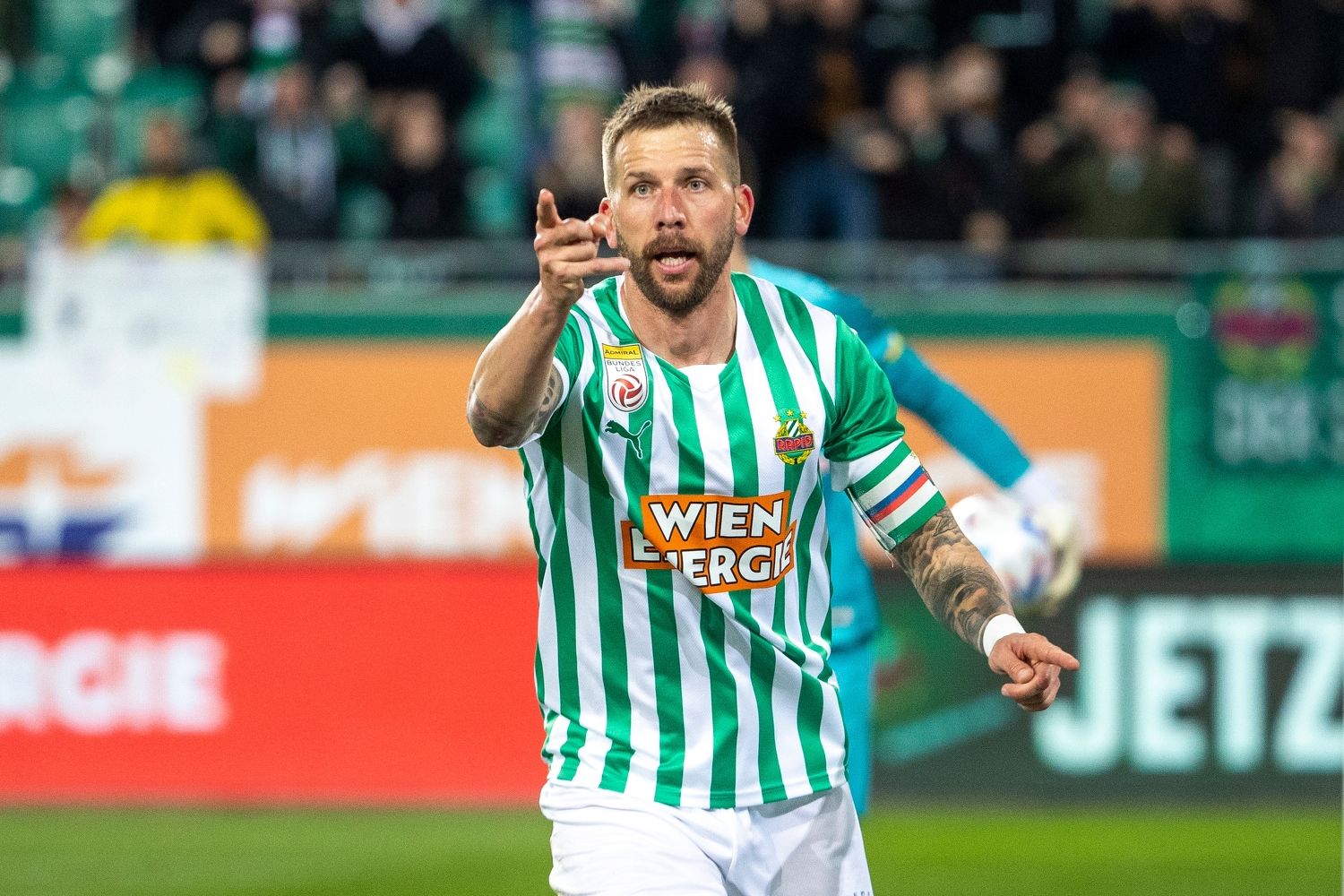 Guido Burgstaller wird mit Rapid bei Union Berlin gastieren. 