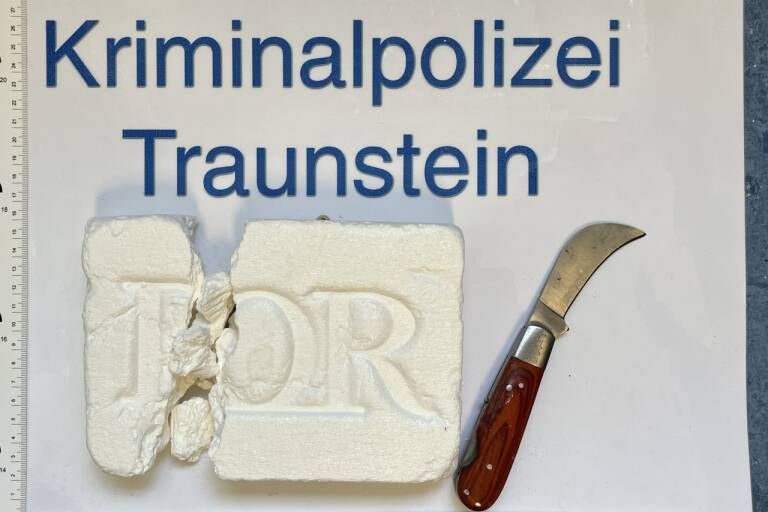 Das sichergestellte Kokain