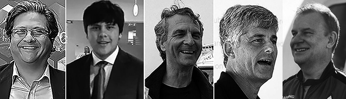 Fanden den Tod am Weg zur Titanic - von links nach rechts: Unternehmer Shahzada Dawood, daneben sein Sohn Suleman, Titanic-Forscher Paul-Henri Nargeolet, Oceangate-CEO Stockton Rush, Milliardär und Abenteurer Hamish Harding