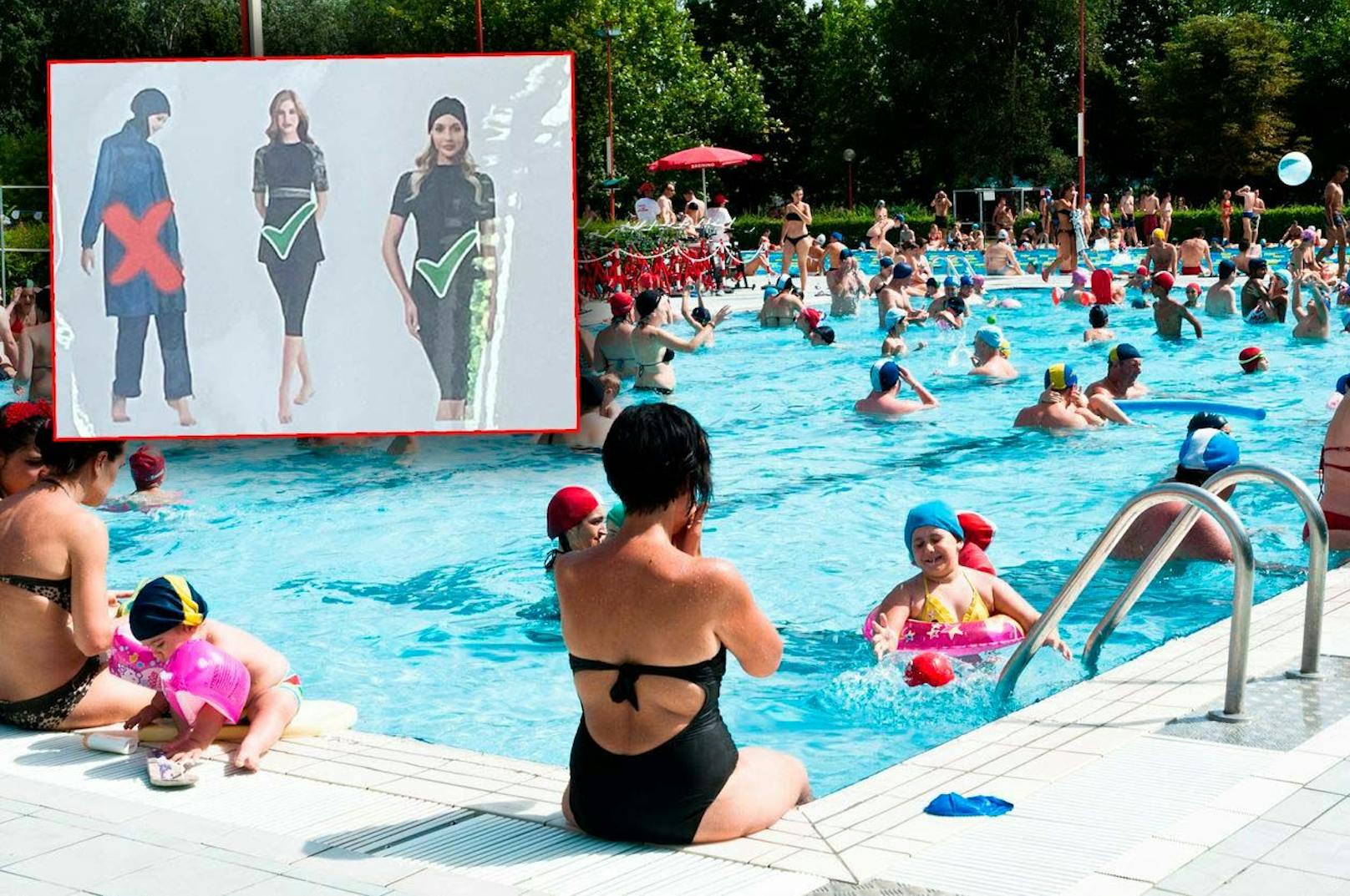 Die Vorschriften in einem österreichischen Schwimmbad sorgen bei einer "Heute"-Leserin für viele Fragen.