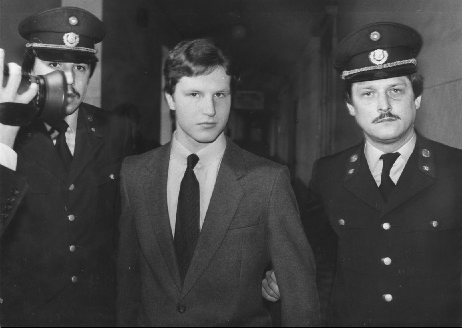 Günter Lorenz während seines Mordprozesses im März 1984. 