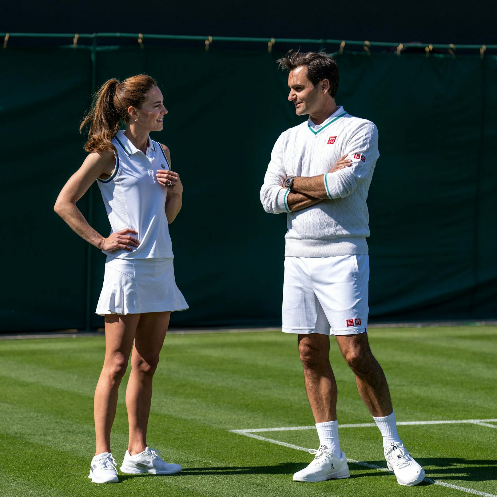 Tennis-Hit! Ikone Federer gegen Prinzessin Kate
