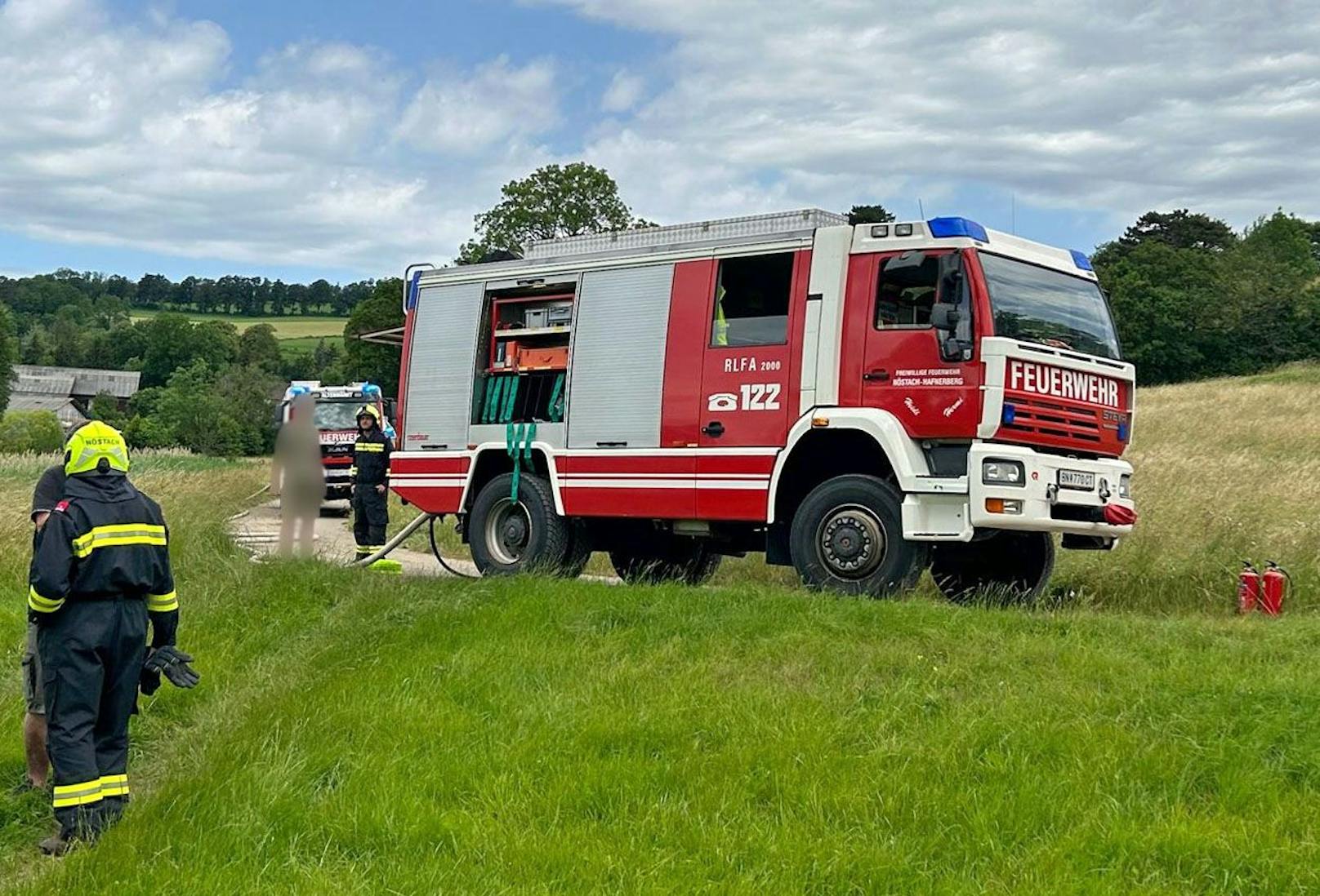 Doch binnen weniger Minuten war die ganze Zugmaschine ein einziger Feuerball.