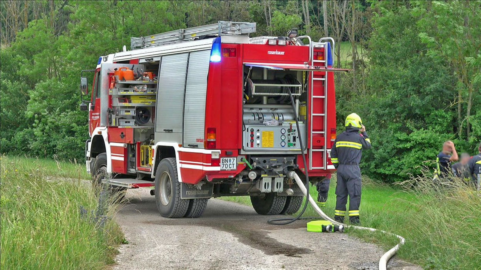 Die Feuerwehren Nöstach und Altenmarkt wurden alarmiert ...