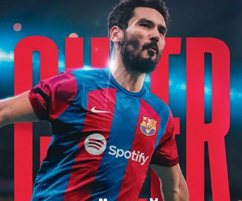 Ilkay Gündogan im Barca Shirt.