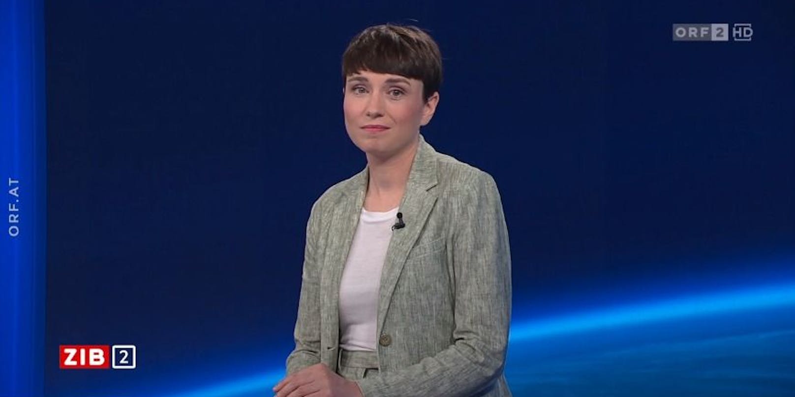 Grünen-Klubobfrau Sigrid Maurer in der ORF-"ZIB2" am spätend Dienstagabend.
