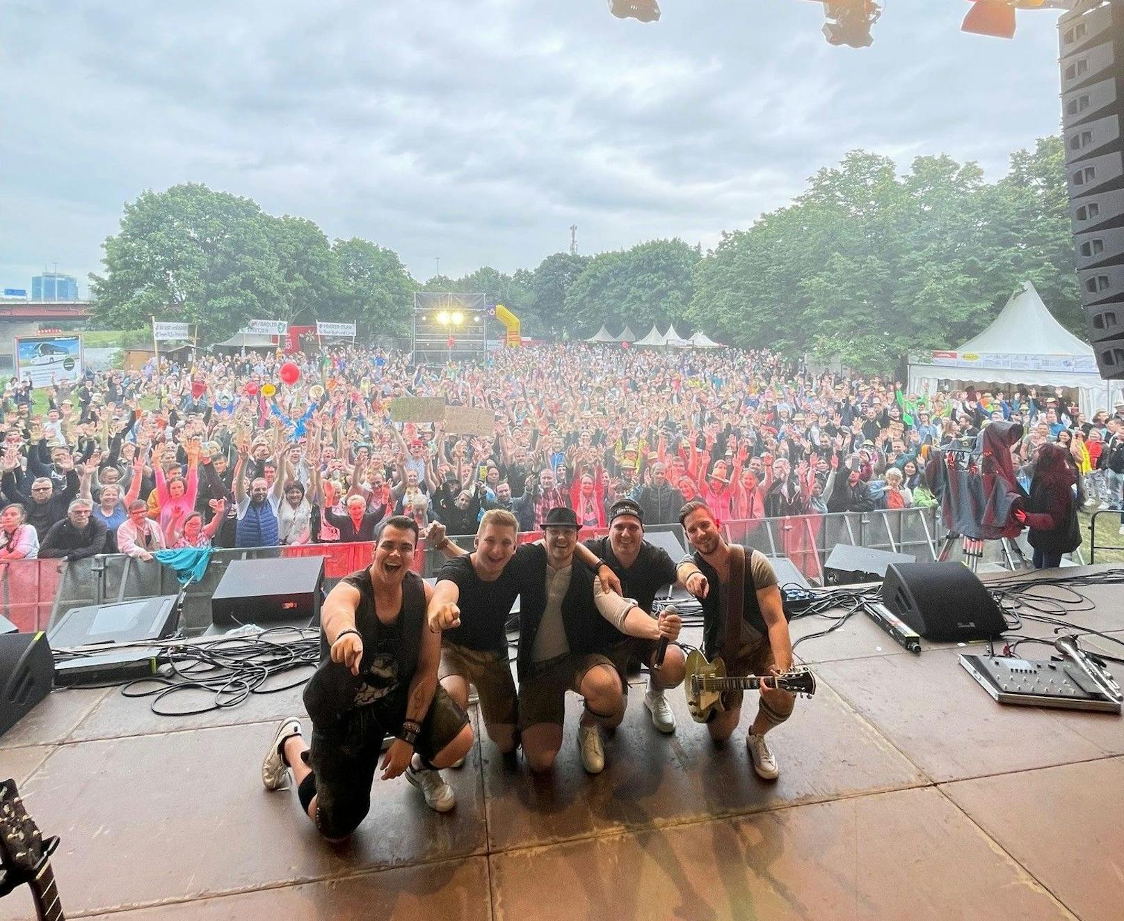 Die Südsteirer spielten gerade am Wiener Donauinselfest vor 5.000 Zuschauern.