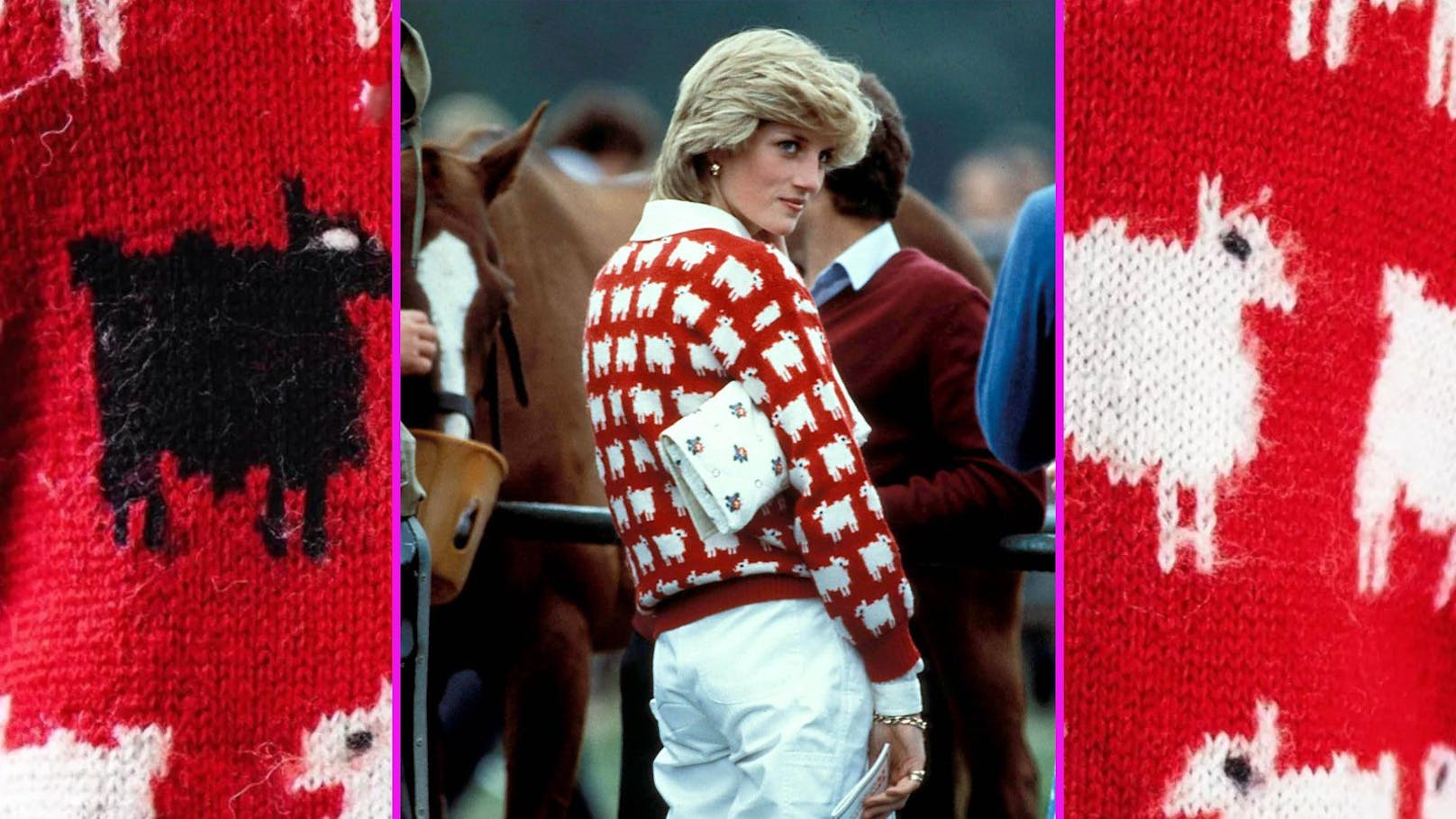 Diana machte den Pullover mit den Schafen zum Kultobjekt.