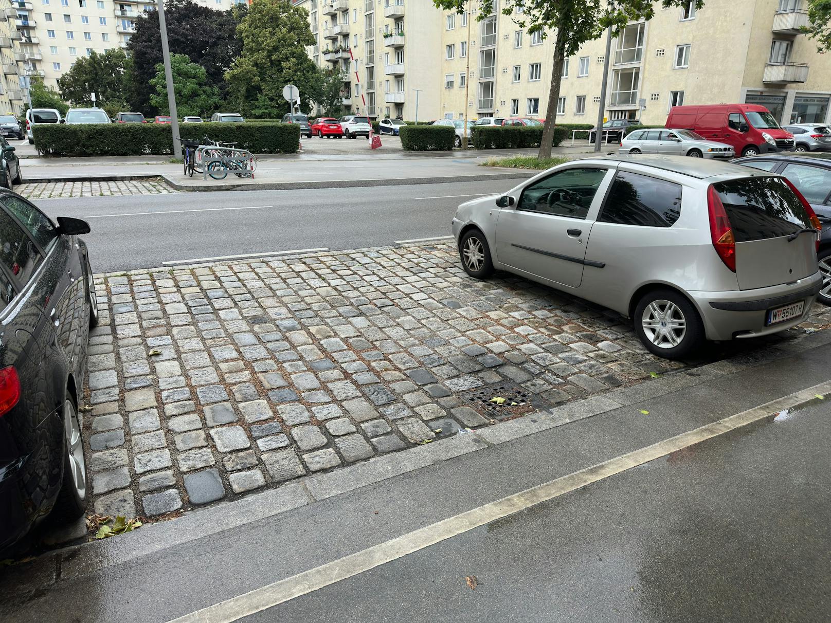 Hier parkte der Wiener seinen 310 PS starken BMW in der Wiener Leopoldstadt.