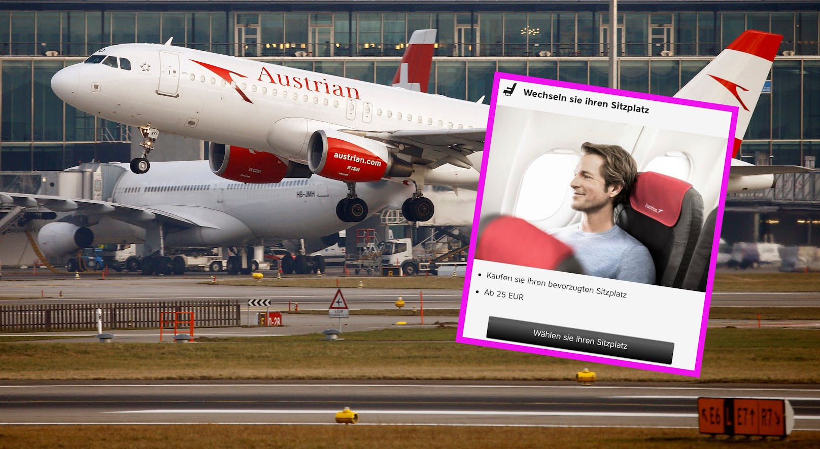 Bequem fliegen auch bei der Austrian Airlines nur noch jene, die mehr bezahlen.