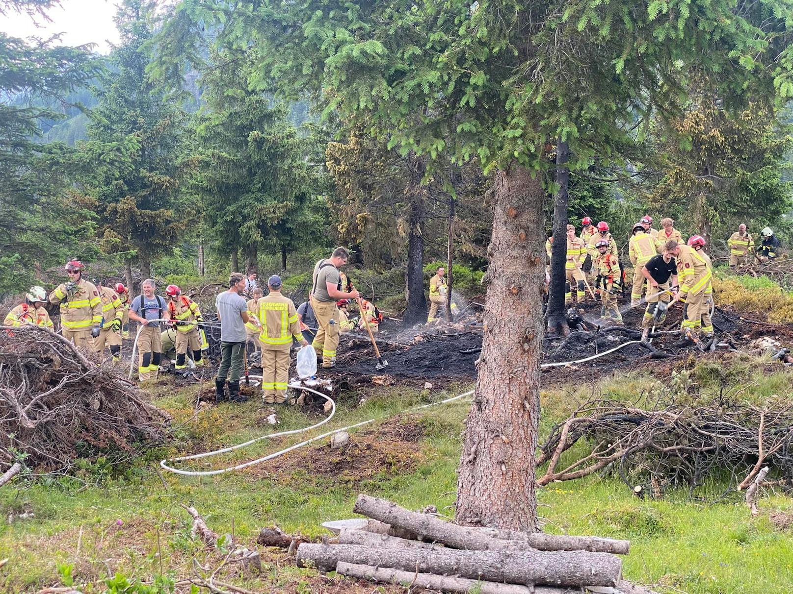 Dieser hatte am 24.06.2023 Latschen (Legföhren) in diesem Bereich geschnitten und anschließend auf mehreren Haufen gesammelt. Drei dieser Haufen zündete er auf Lichtungen an, ließ sie abbrennen und kontrollierte den Zweckbrand noch bis ca. 00:00 Uhr.