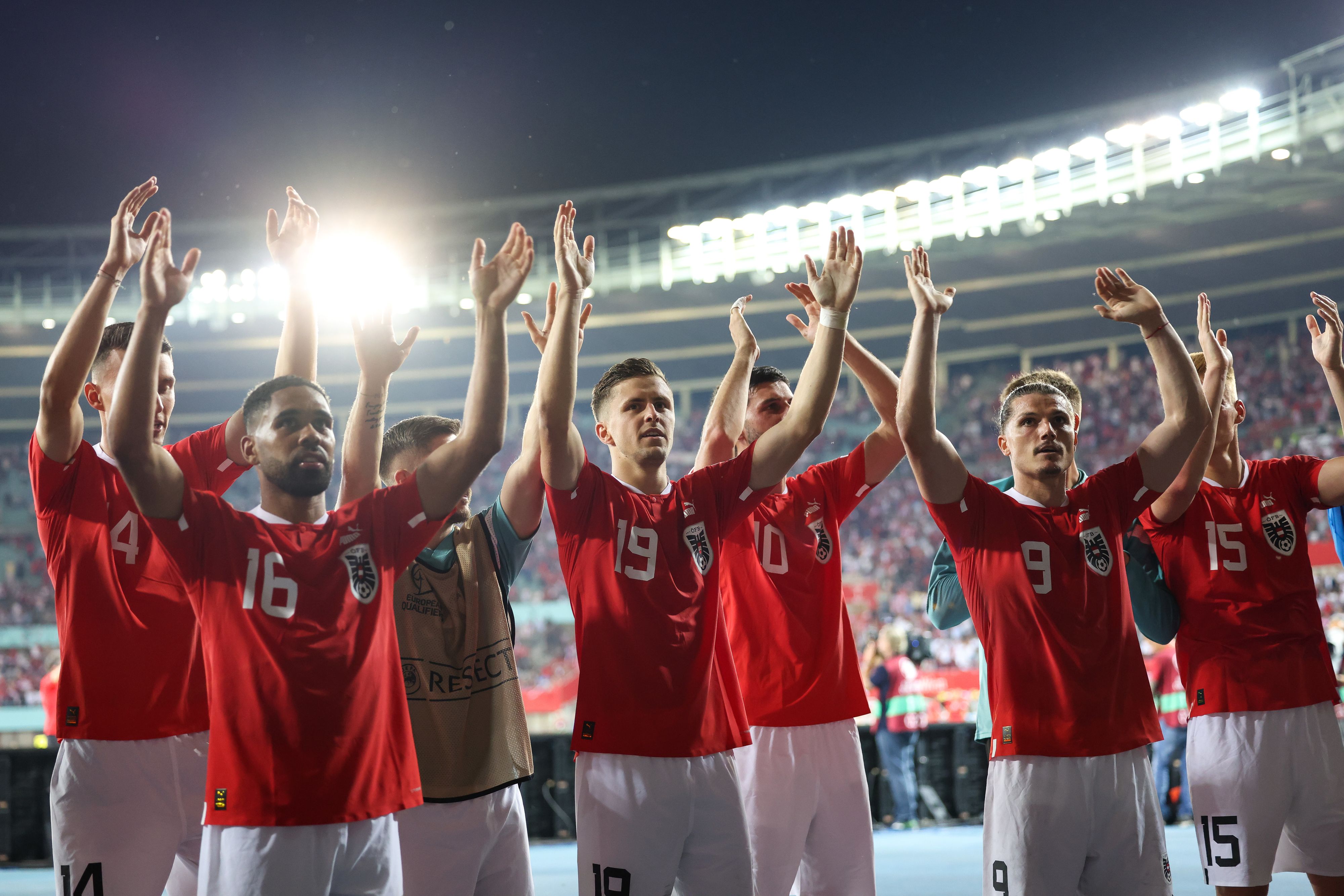 Jubel beim ÖFB-Team