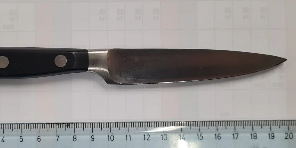 Mit diesem Messer soll die Frau bedroht worden sein.