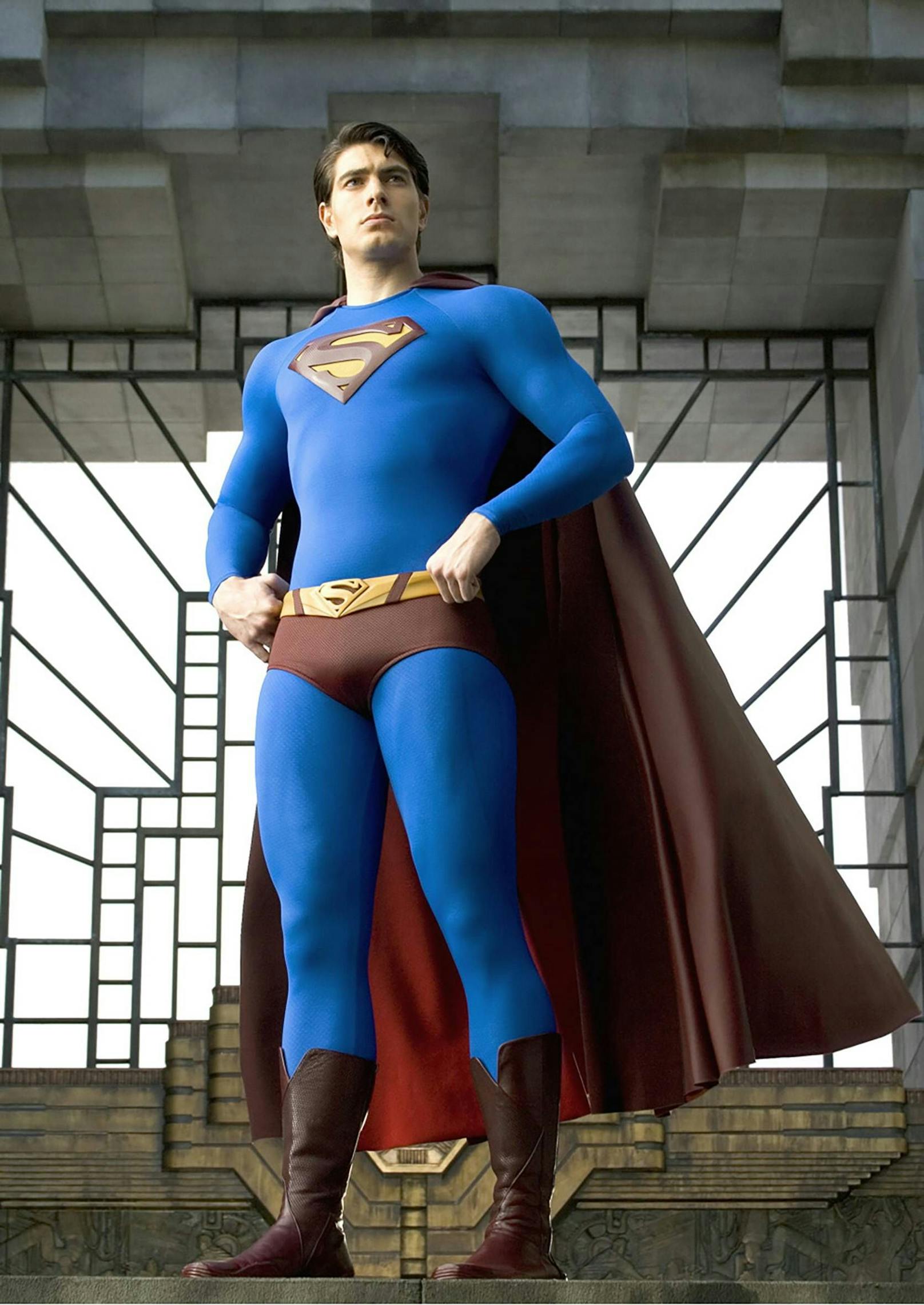 In "Superman Returns" (2006) sieht man Brandon Routh in den blauen Strumpfhosen.
