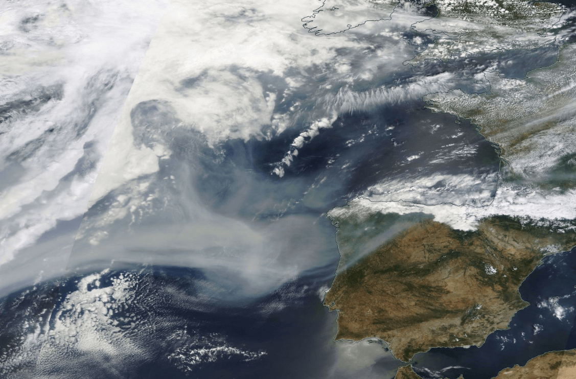 Rauch der Waldbrände in Kanada hat am Montag Westeuropa erreicht.