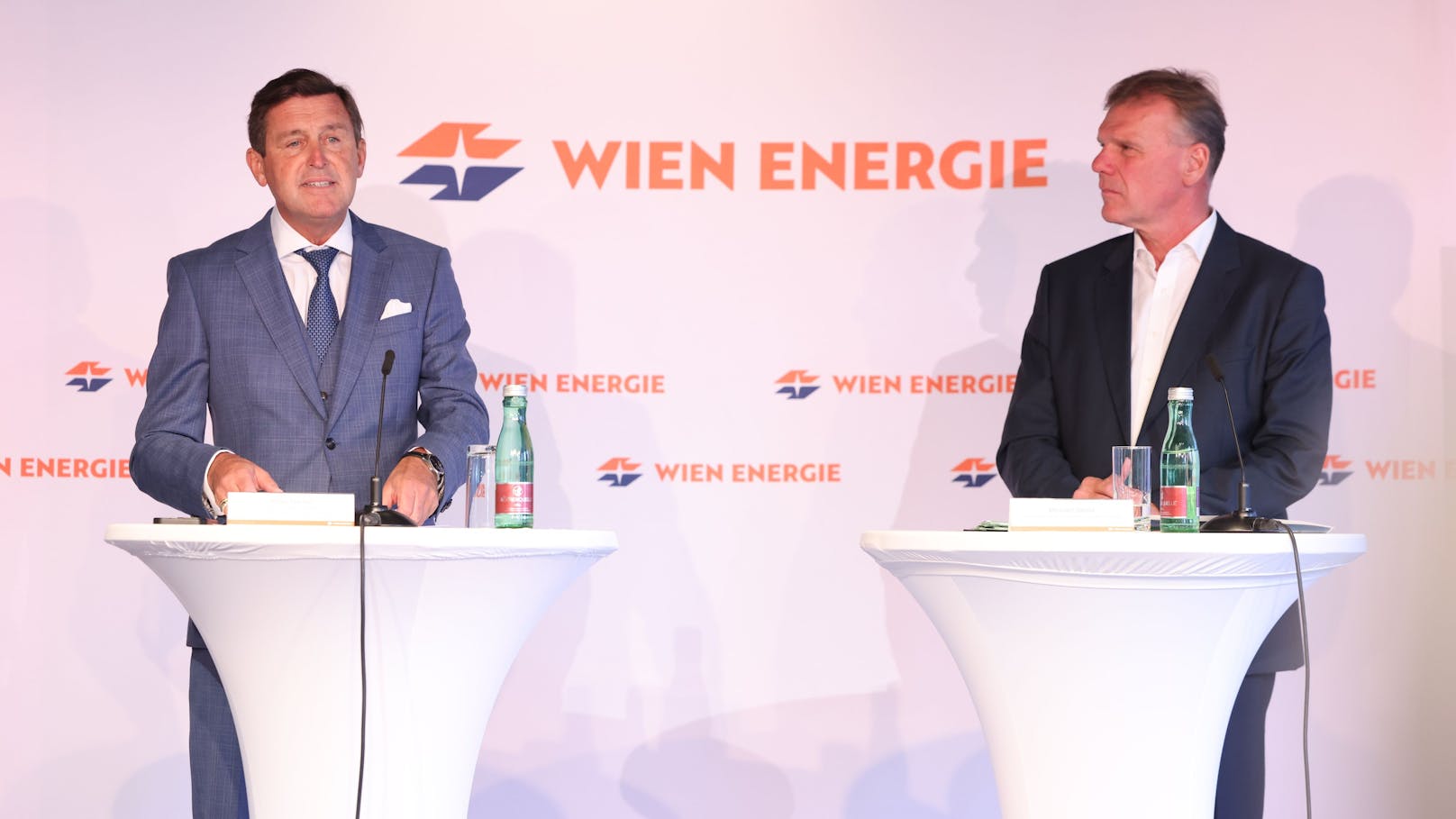 Stadtrat Hanke und Wien-Energie-Chef Michael Strebl.