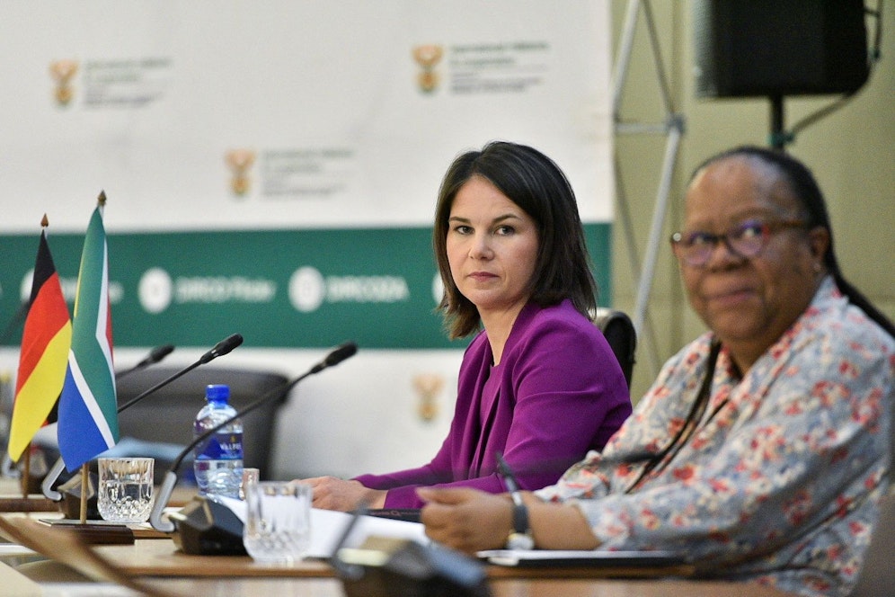Die deutsche Außenministerin Annalena Baerbock war in Südafrika zu Besuch.