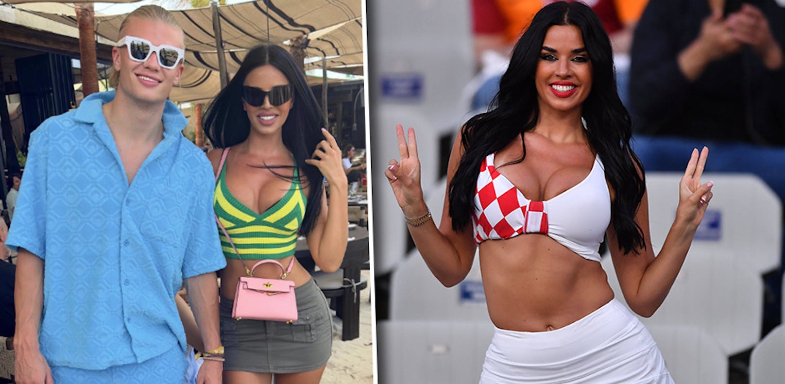 Beach-Party! Haaland feiert mit Miss Kroatien auf Ibiza