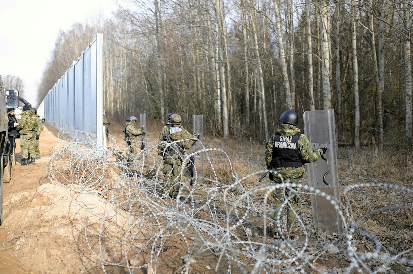 Polen stockt das Grenz-Personal nun signifikant auf.&nbsp;