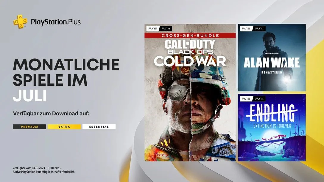 Die monatlichen PlayStation Plus-Titel im Juli für PS4 und PS5.
