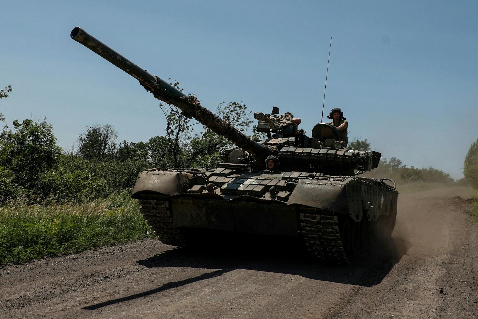 Archivbild eines ukrainischen Panzers bei der Gegenoffensive.