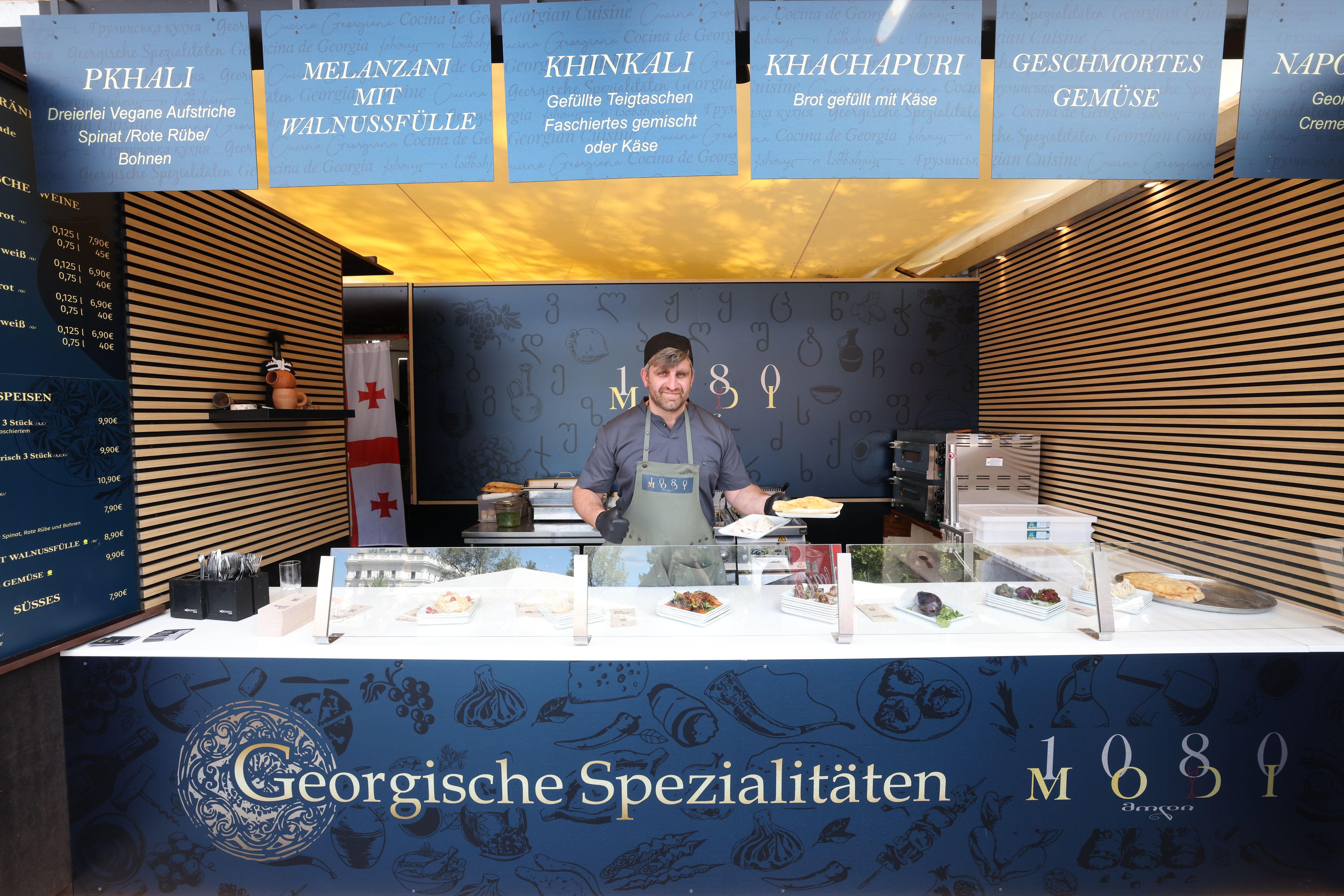 Chef Giorgi Kerashvili kocht georgisch auf: Beim Stand 