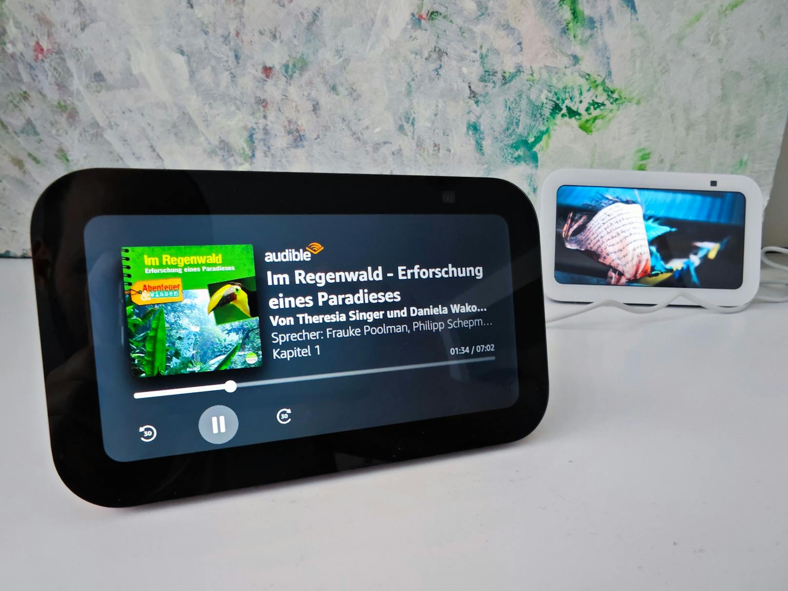 ... eigene "Kids"-Edition" mit kindergerechten Inhalten und buntem Design an. Etwas happig ist der Preis, die normale Edition des Echo Show 5 kommt auf rund 110 Euro, ...