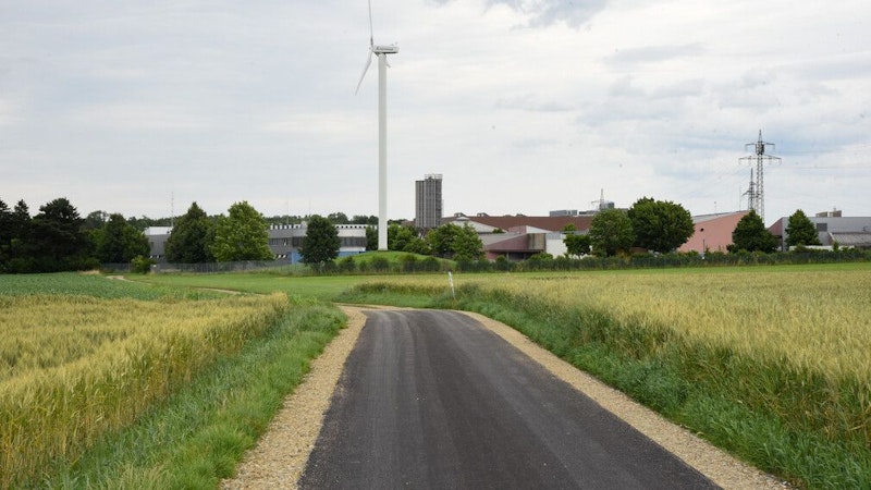 Bei der Radroute Gerersdorf ist die Asphaltierung auf einer Länge von 1,5 Kilometern seit Ende Juni abgeschlossen.