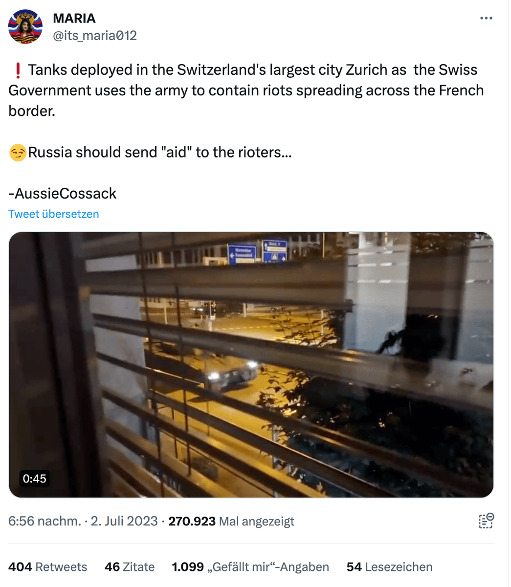 Russlandfreundliche Accounts verbreiten Falschnachrichten auch in der Schweiz.