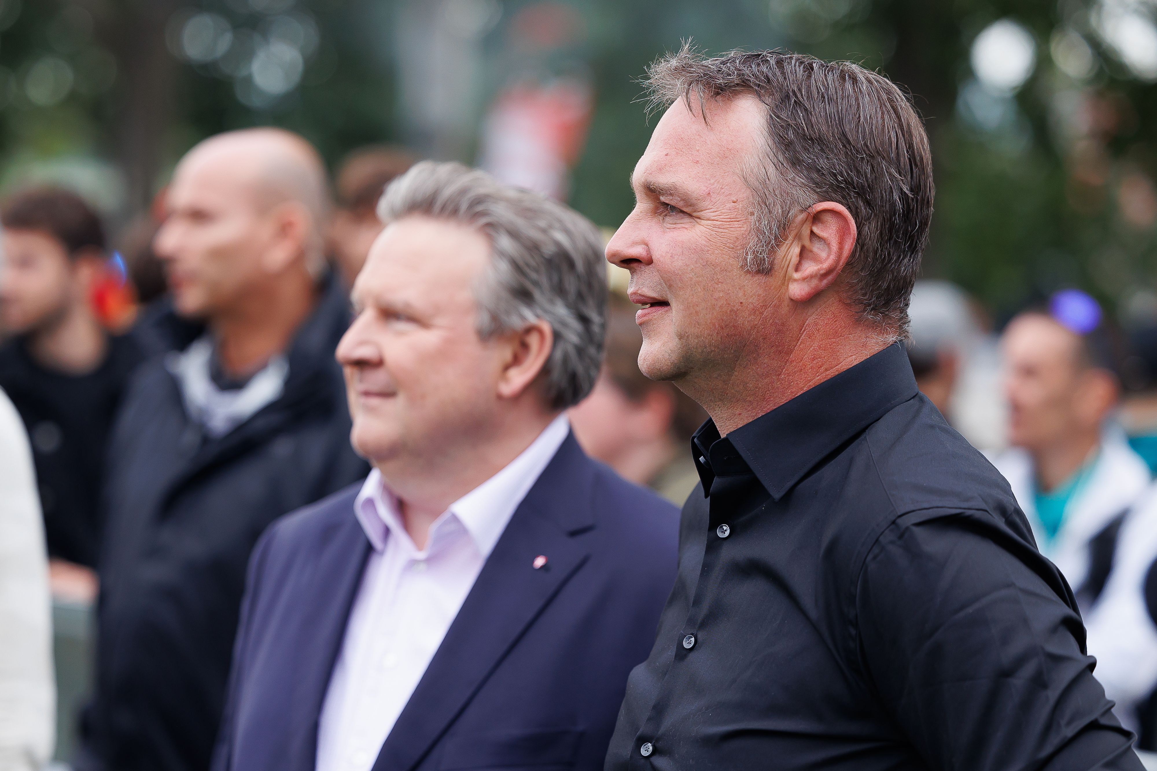 Download von www.picturedesk.com am 04.07.2023 (11:40).  ABD0088_20230624 - WIEN - ÖSTERREICH: v.l. Wiens Bürgermeister Michael Ludwig und SPÖ-Chef Andreas Babler, im Rahmen des 40. Donauinselfestes am Samstag, 24. Juni 2023 in Wien. Das 40. Donauinselfest findet vom Freitag, 23. Juni bis Sonntag, 25. Juni 2023 in Wien statt. - FOTO: APA/FLORIAN WIESER - 20230624_PD7634 - Rechteinfo: Rights Managed (RM)