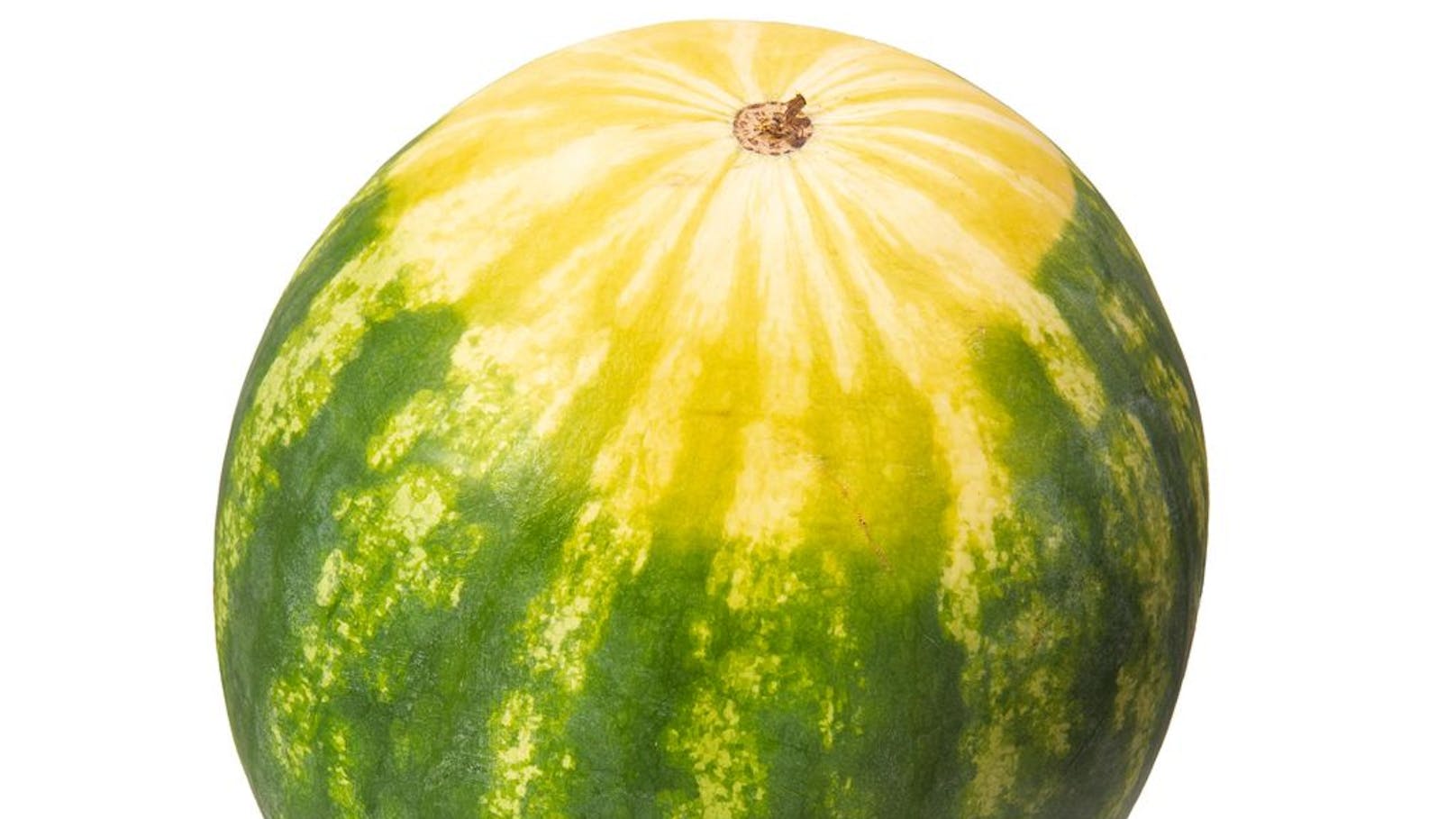 3. Auf den Feldfleck achten: Die Unterseite der Wassermelone sollte einen gelben Fleck haben. An dieser Stellelag die Frucht auf dem Boden und ist in der Sonne gereift.