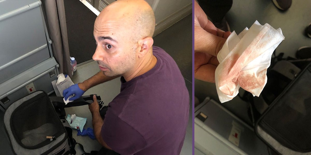 Heute.at - Passagier macht auf Flug blutige Entdeckung