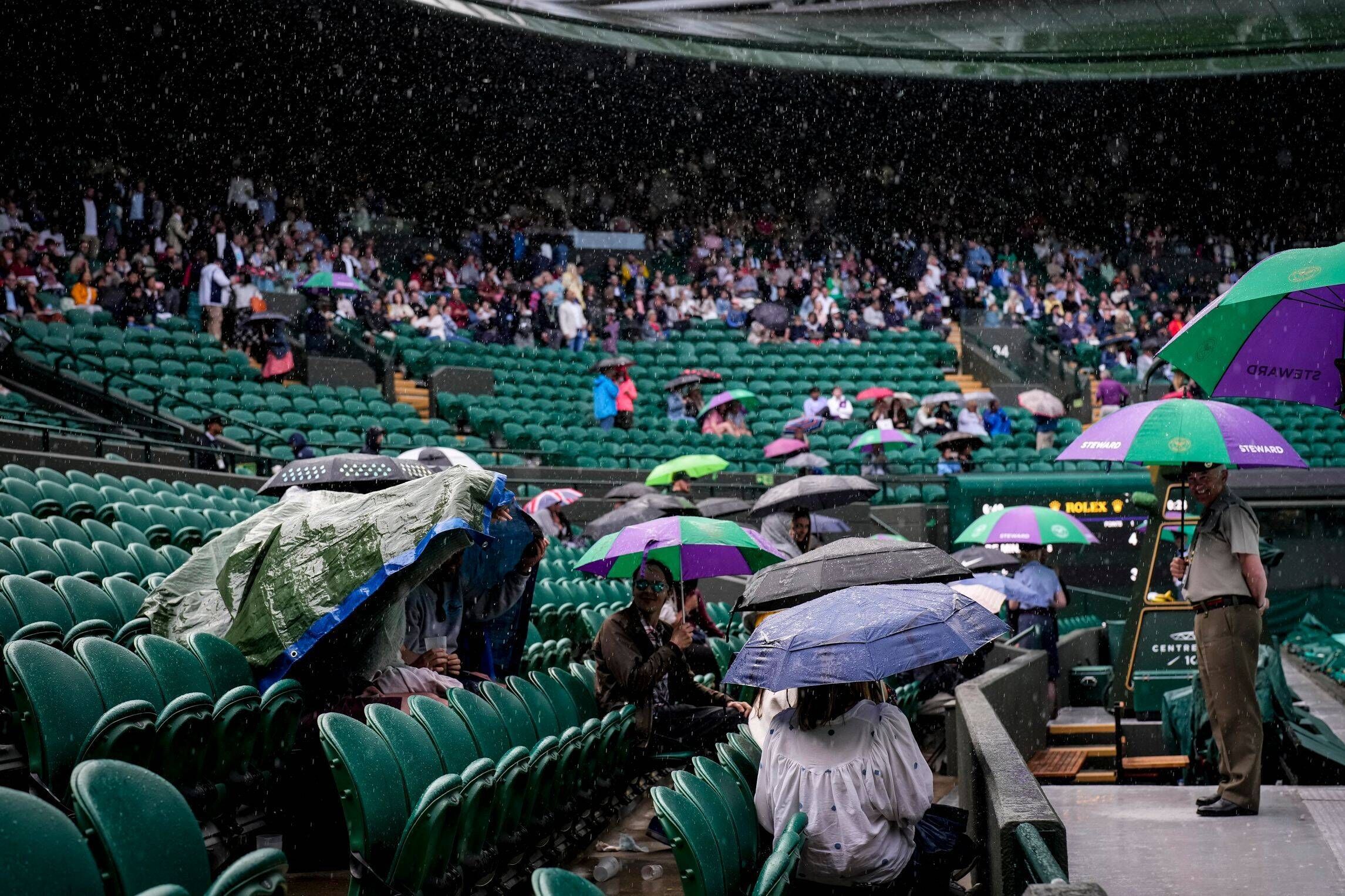 Regen in Wimbledon