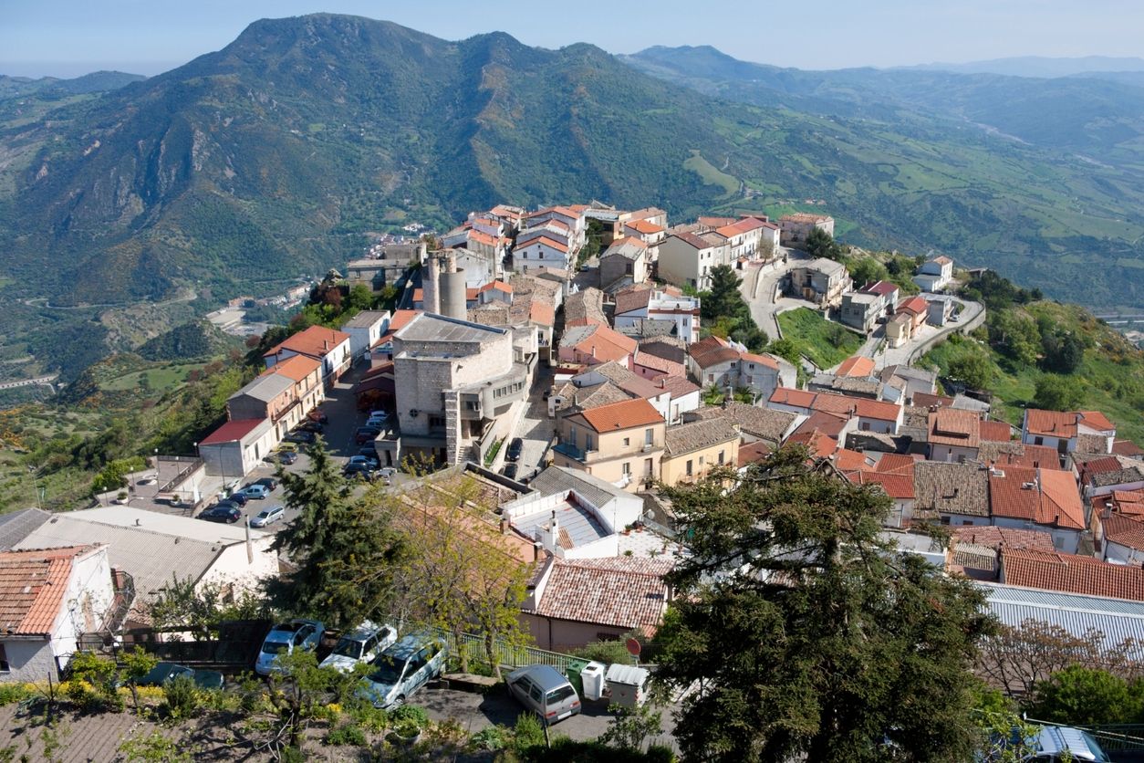 View of Colobraro (Basilicata, Italy)