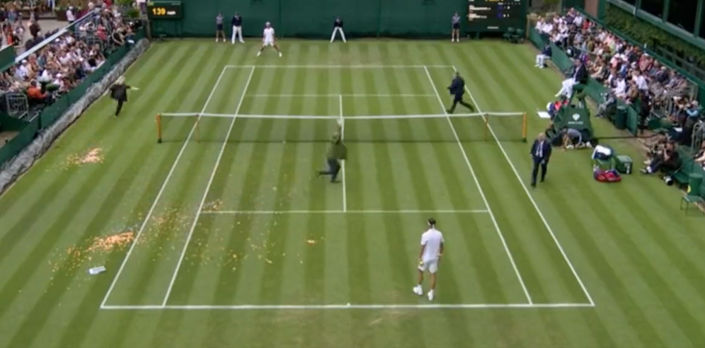 Umwelt-Aktivisten in Wimbledon