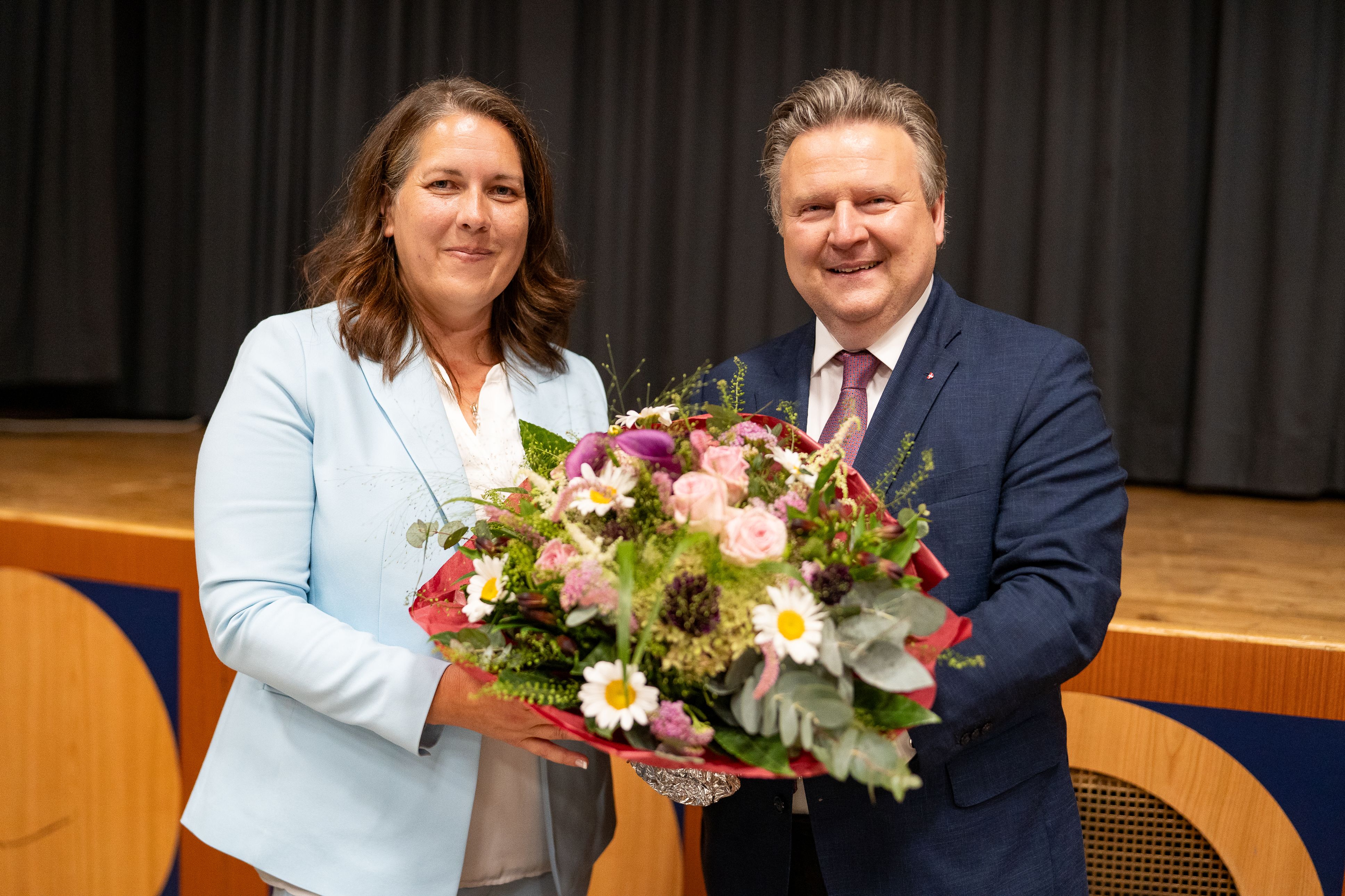 Christine Dubravac-Widholm und Bürgermeister Michael Ludwig (SP). 