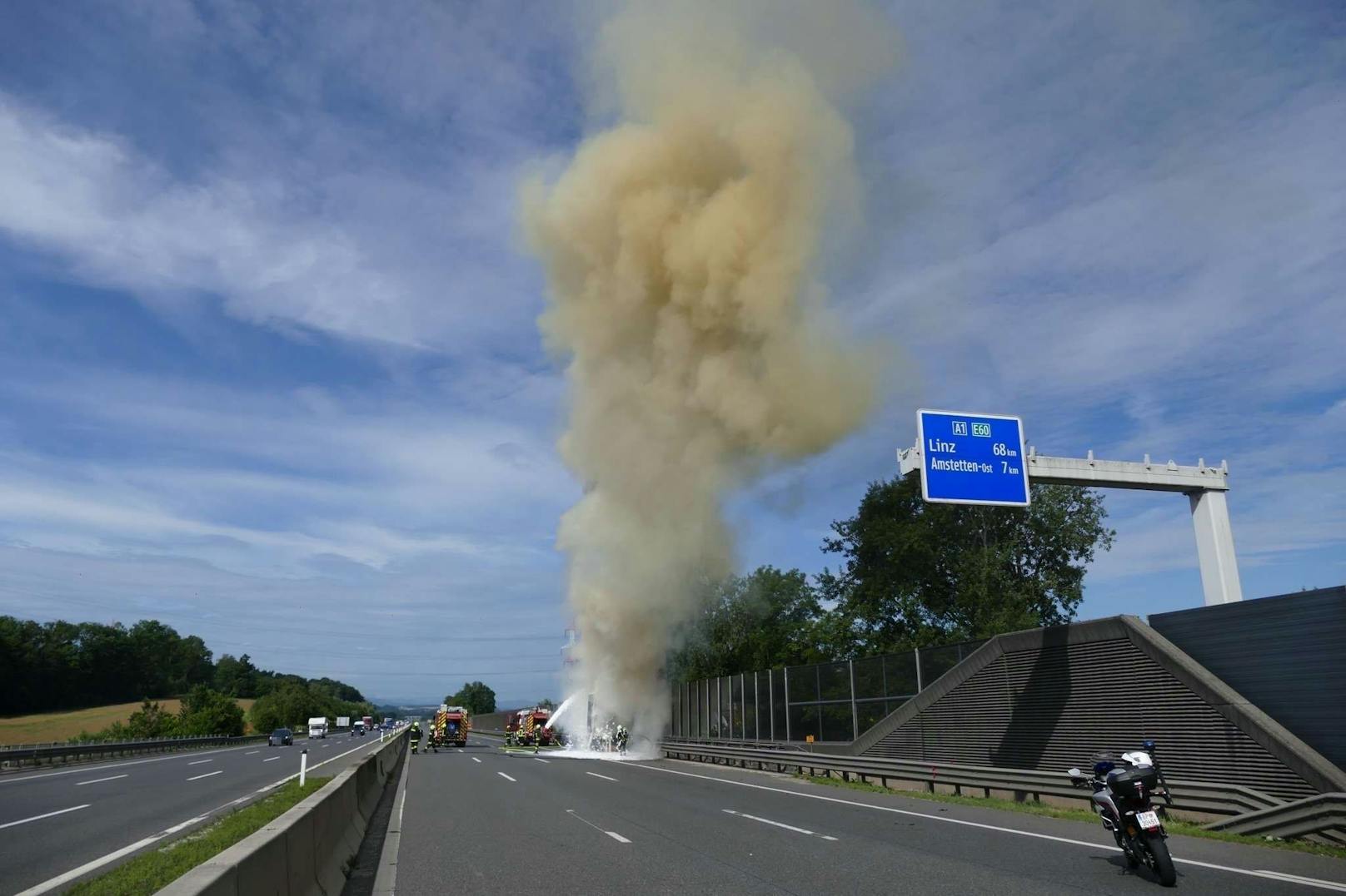 Die Feuerwehr im Löscheinsatz