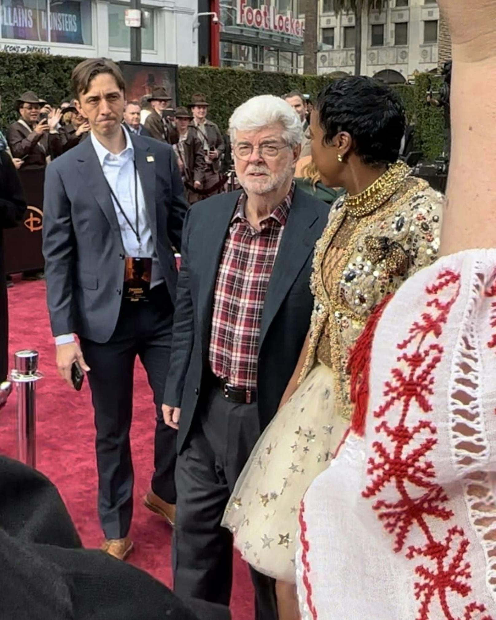 Auch Produzent George Lucas schaute bei der Premiere vorbei.