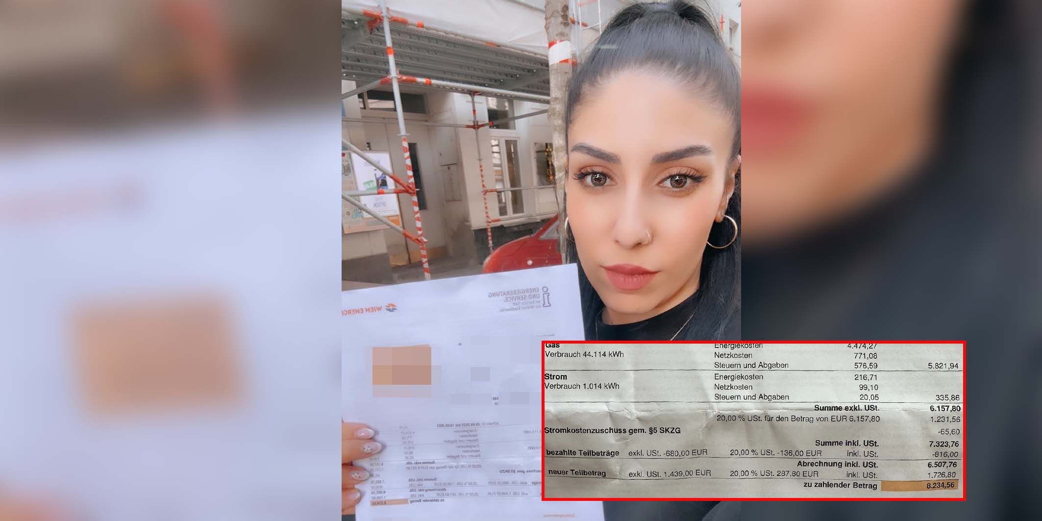 Diese Stromrechnung bereitete einer Wienerin große Bauchschmerzen.