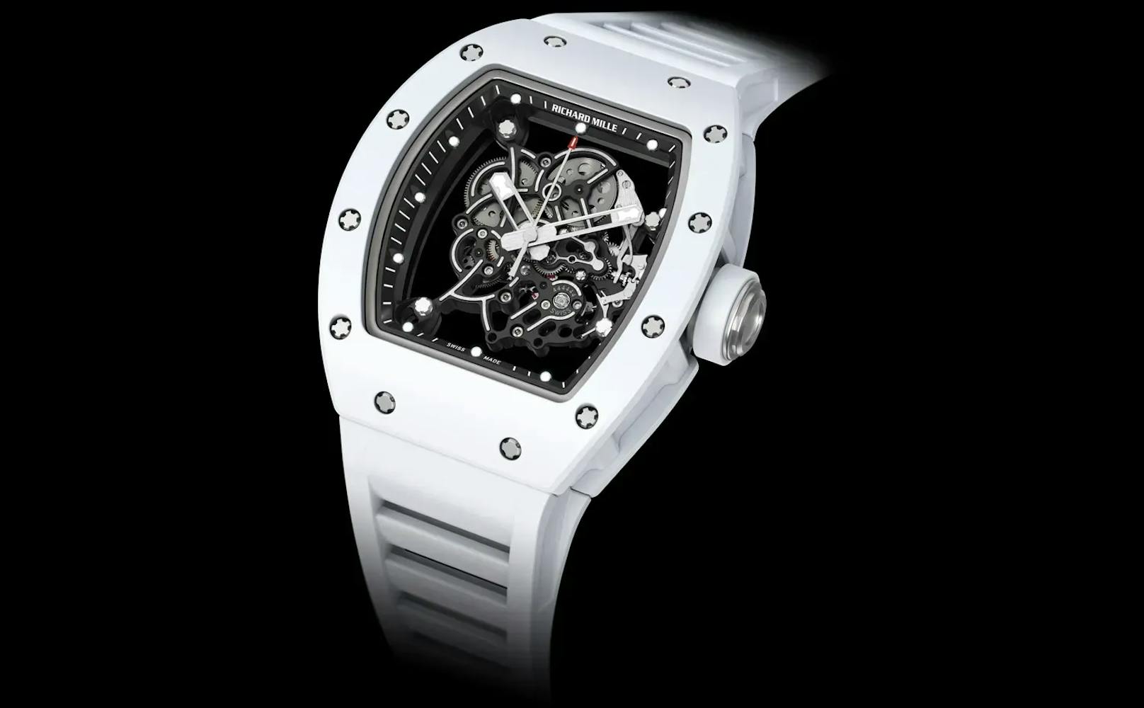 Die Richard-Mille-Uhr ist 100.000 Euro wert.