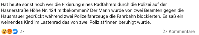 Der Post in der Facebook-Gruppe sorgte für Aufsehen