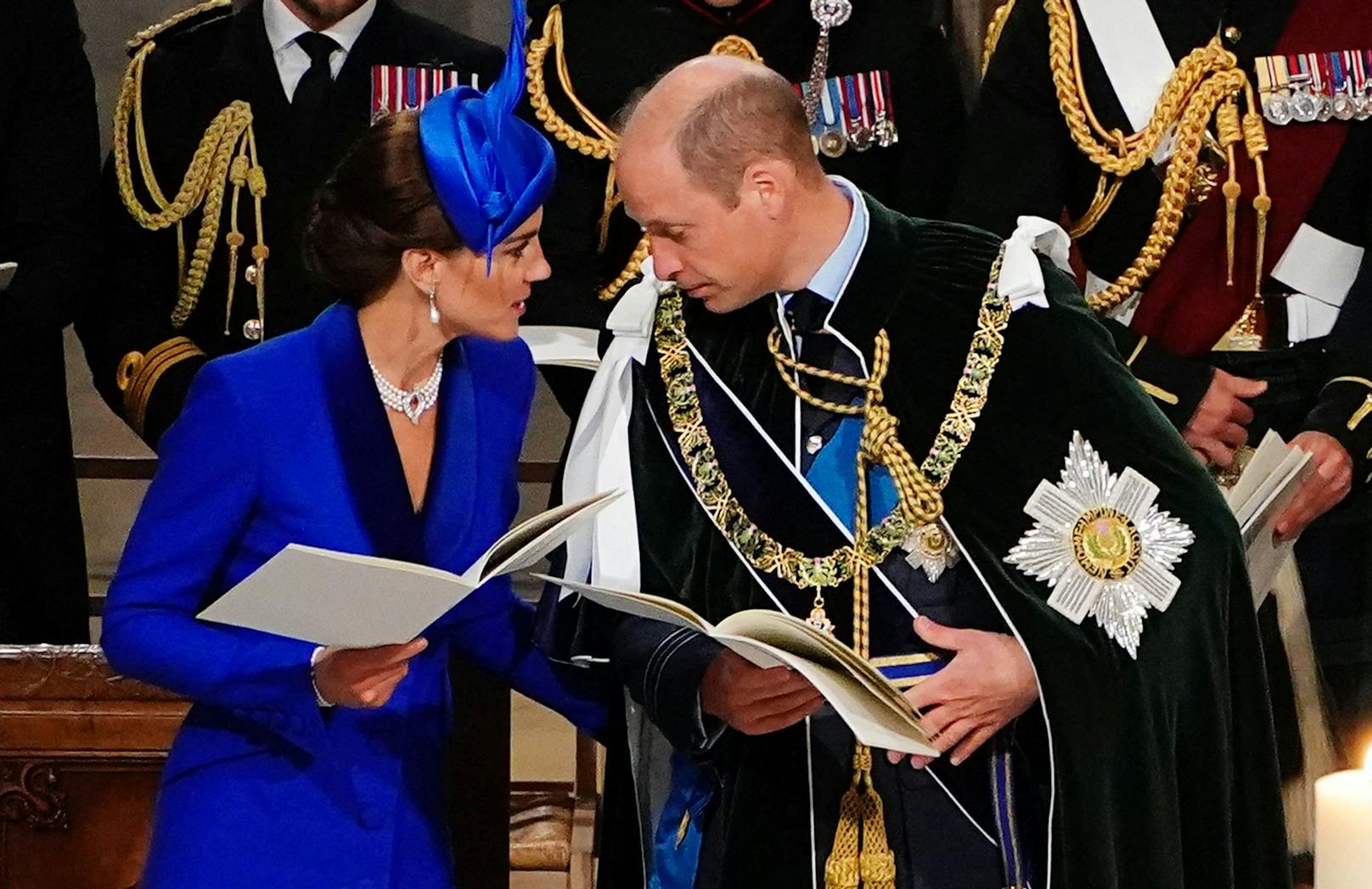 Bei der "Coronation Part 2" in Edinburgh sorgten Kronprinz William und Prinzessin Kate für Aufsehen - und das nicht nur mit ihrer Mode.