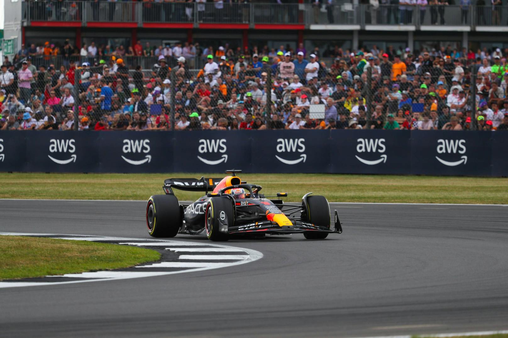 Max Verstappen in Silverstone. 