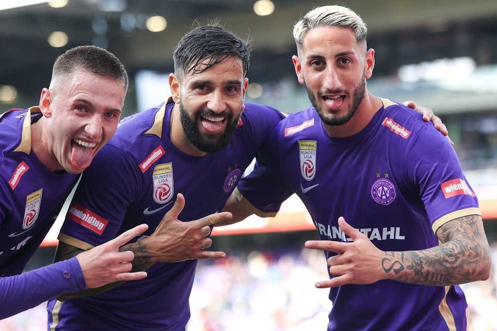 Can Keles (rechts) verlässt die Austria