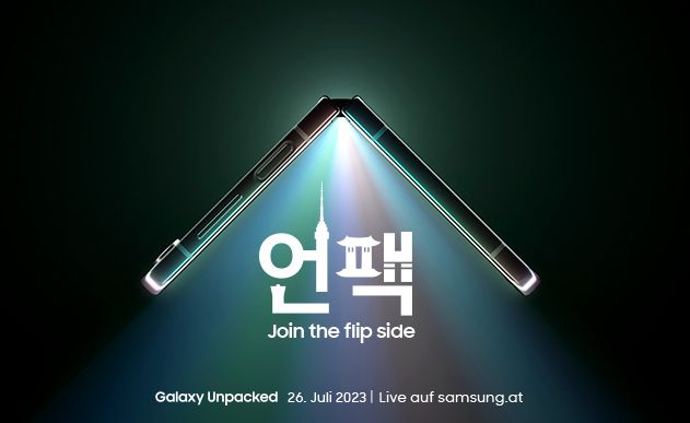 Galaxy Unpacked am 26. Juli 2023: Join the Flip Side.