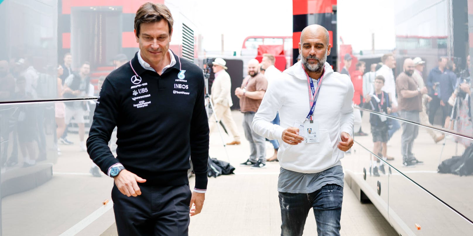 Toto Wolff mit Kumpel Pep Guardiola