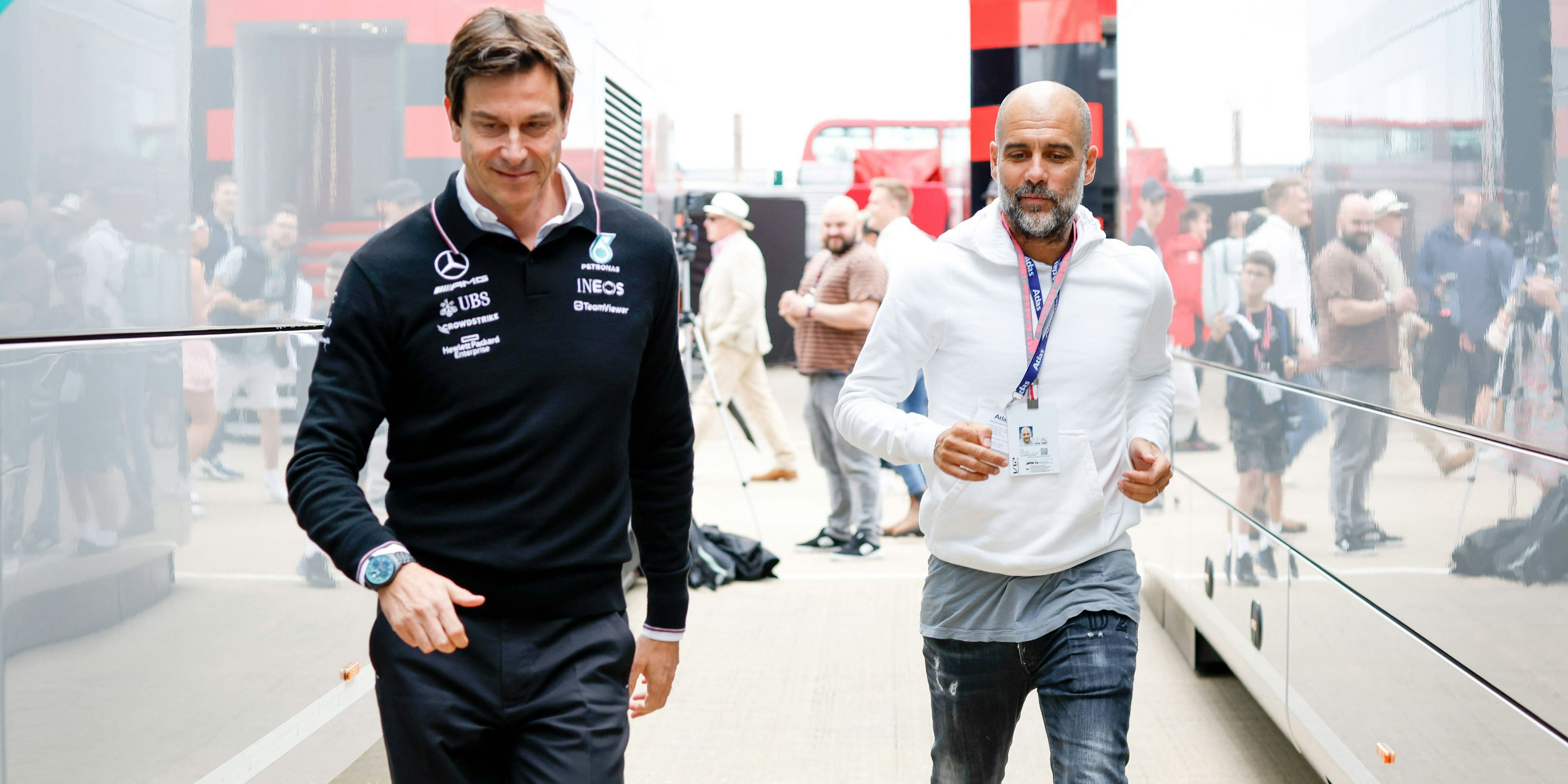 Toto Wolff mit Kumpel Pep Guardiola