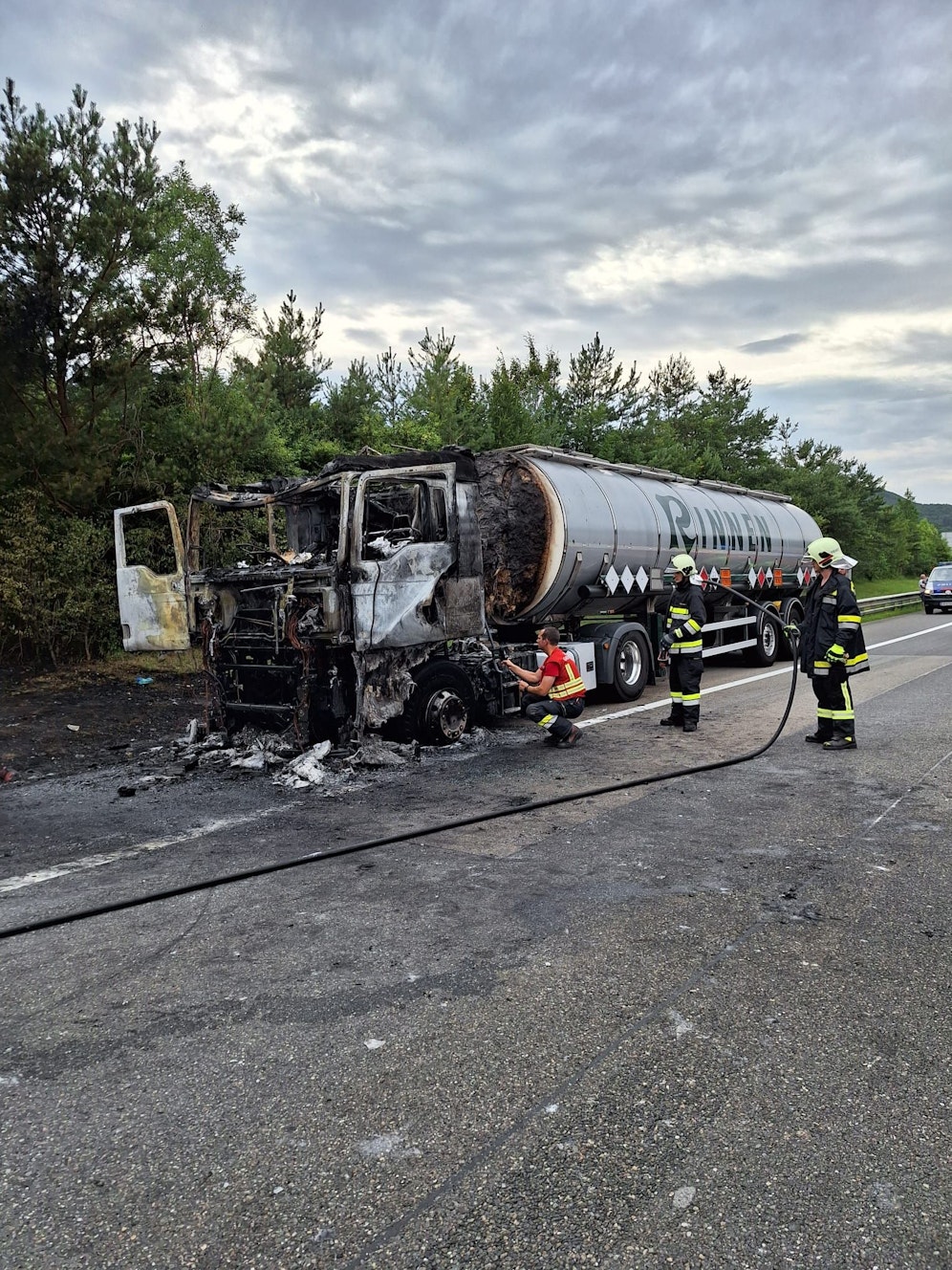 Tankwagen in Brand